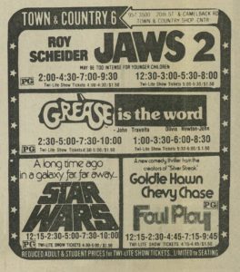 80's Movie Listings