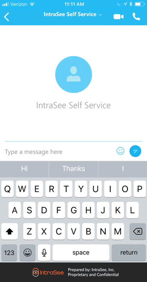 Chatbot on Skype Animation