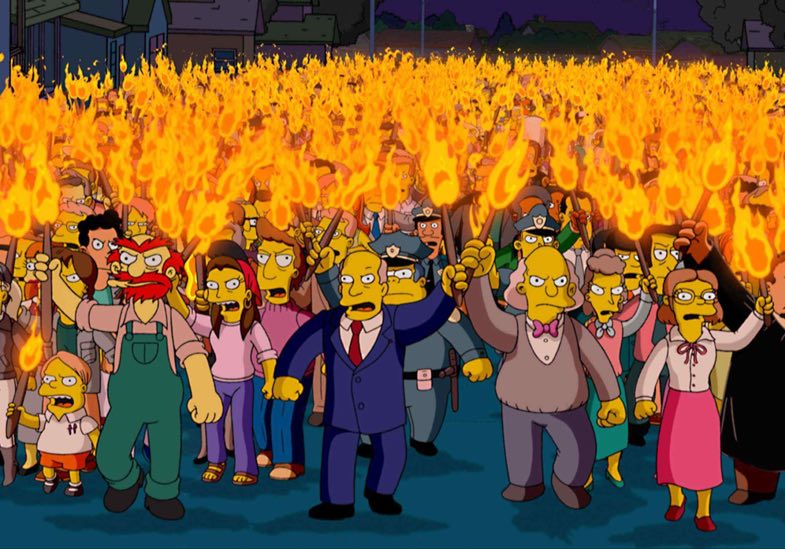 Simpsons Riot Scene